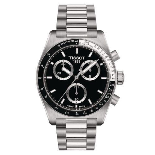 Tissot PR516 Chronograph Quartz Stainless Steel / Black / Bracelet